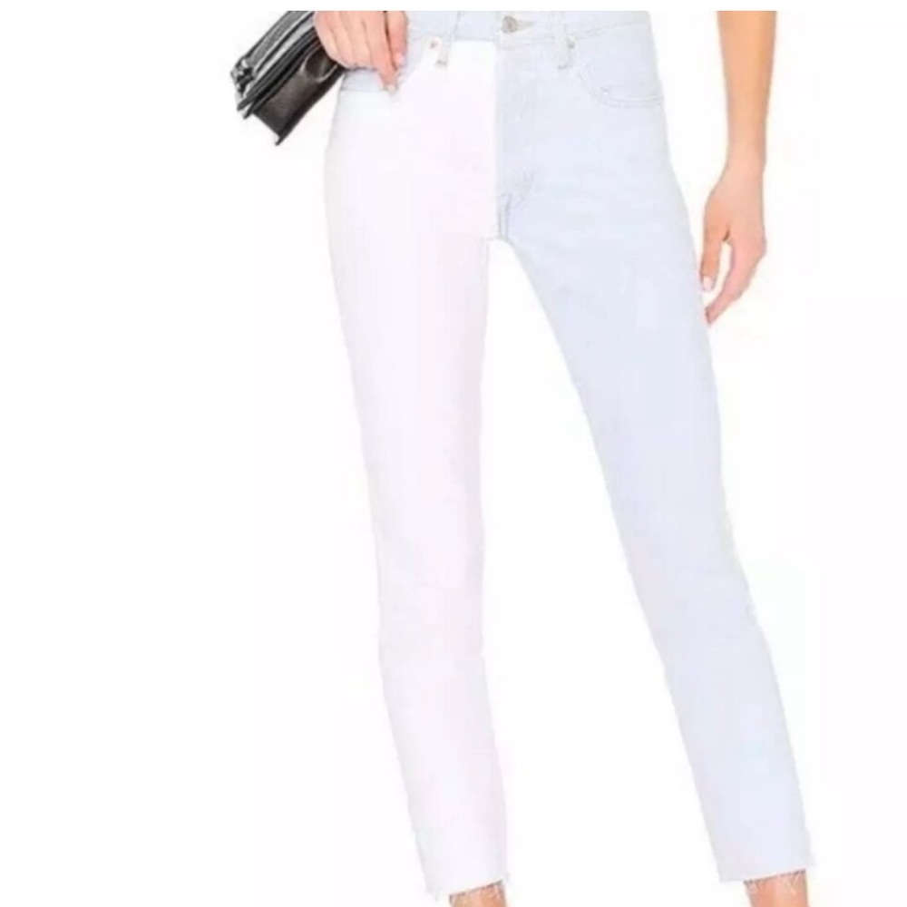 Two toned Levi’s 501 jeans